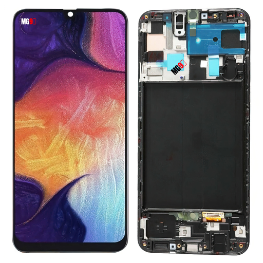 [MLM1312748065] Display Samsung A30, A50 Oled Completo Con marco
